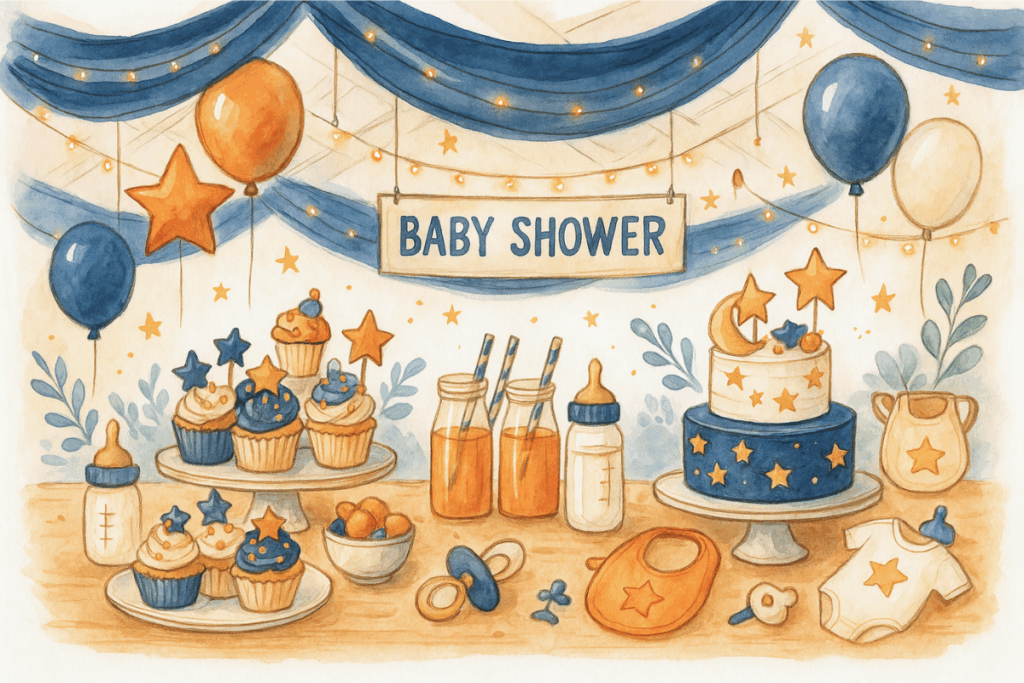 Baby shower étoilée
