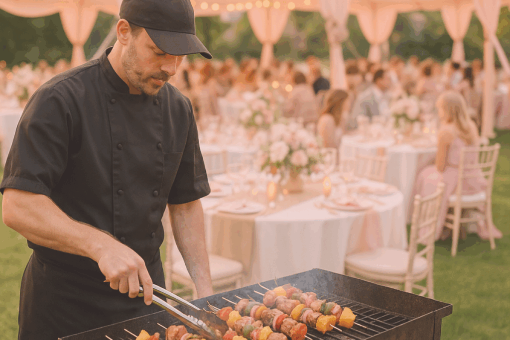 Un barbecue pour un mariage simple, gourmand et magique