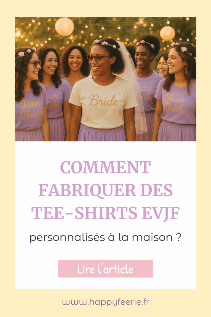 Comment fabriquer des tee shirts EVJF personnalisés à la maison ?