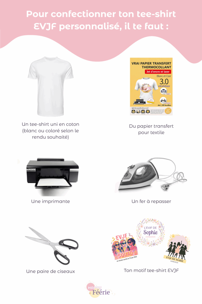 Comment faire un tee-shirt EVJF personnalisé