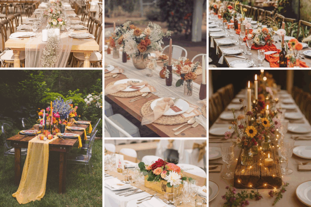 10 indispensables pour une décoration de table de mariage réussie